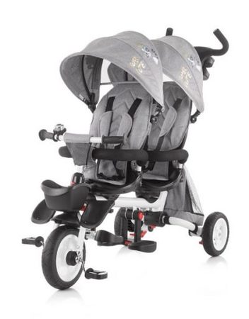 CHIPOLINO Триколка за близнаци 2FUN СИВА TRK2F0191GY