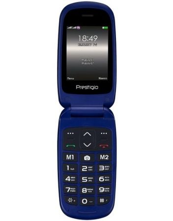 GSM, Prestigio Grace B1, 2.4'', Dual SIM, Blue (PFP1242DUOBLUE)