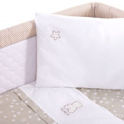 KIKKA BOO Спален комплект за мини кошара 5 части MY LITTLE BEAR BEIGE 41101060049