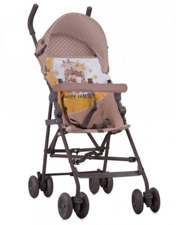 LORELLI CLASSIC Лятна количка LIGHT BEIGE&YELLOW HAPPY FAMILY 1002047/1803