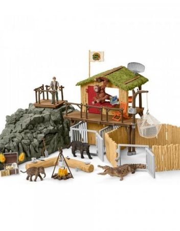 SCHLEICH Комплект ИЗСЛЕДОВАТЕЛСКА СТАНЦИЯ В КРОКОДИЛСКАТА ДЖУНГЛА 42350-01407