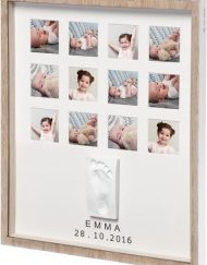 BABY ART Отпечатък + рамка за 12 снимки MY VERY FIRST YEAR WOODEN 00063