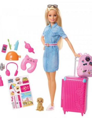 BARBIE I CAN BE TRAVEL Комплект за игра с кукла БАРБИ FWV25