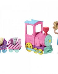 BARBIE Игрален комплект кукла и домашни любимци ВЛАКЧЕТО CHOO CHOO FAMILY CLUB FRL86