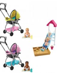 BARBIE Комплект за игра с кукла бебе FAMILY BABYSITTERS FXG94