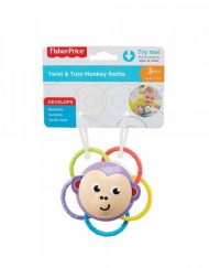 FISHER PRICE NEWBORN TEETHE AND RATTLE Дрънкалка ОБЪРНИ И ЗАВЪРТИ FVF42