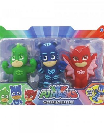 PJ MASKS Комплект гумена фигурка - пръскачка 3 бр. 24610