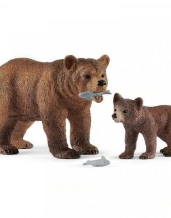 SCHLEICH Комплект МАЙКА МЕЧКА ГРИЗЛИ С МАЛКО 42473-02980