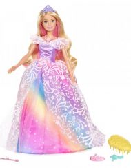 BARBIE Кукла принцеса с бална рокля DREAMTOPIA RAINBOW COVE GFR45