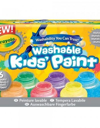 Crayola Цветни отмиващи се бои за рисуване 6 бр.