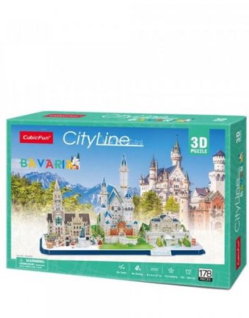 CubicFun 3D Пъзел CITY LINE BAVARIA MC267h