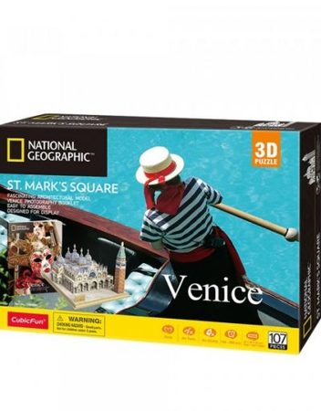 CubicFun 3D Пъзел VENICE ST MARK'S SQUARE NATIONAL GEOGRAPHIC DS0980h