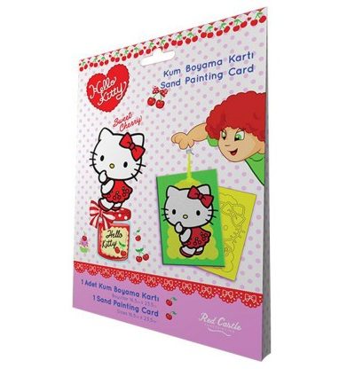 HELLO KITTY Пясъчна картина ЧЕРЕША