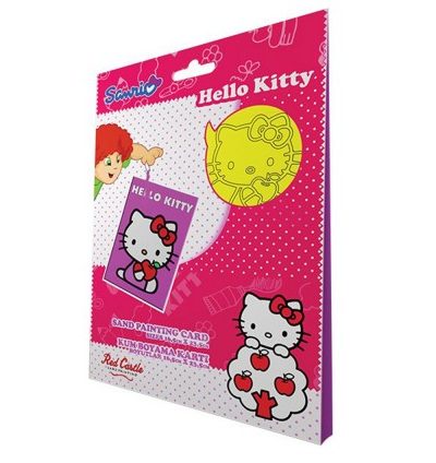 HELLO KITTY Пясъчна картина ЯБЪЛКА