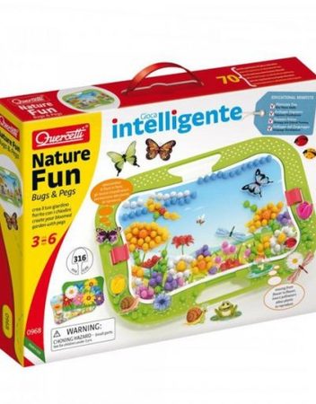 QUERCETTI Мозайка 316 части NATURE FUN BUGS AND PEGS 968