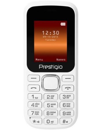 GSM, Prestigio Wize F1, 1.77'', Dual SIM, White (PFP1183DUOWHITE)