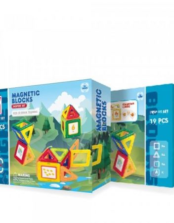 MAGNETIC BLOCKS Конструктор 19 части INSPIRE СИН OTG0903145