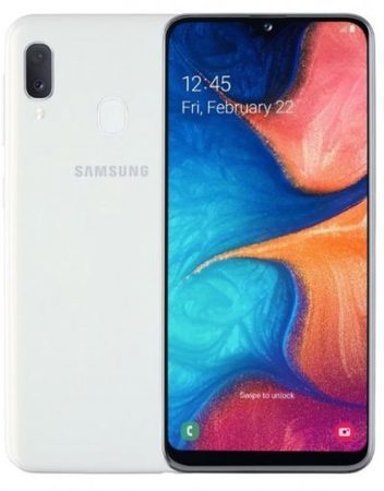 Smartphone, Samsung GALAXY A20e, DualSIM, 5.8'', Arm Octa (1.6G), 3GB RAM, 32GB Storage, Android, White (SM-A202FZWDBGL)