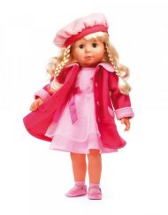 BAYER Пееща и говореща кукла с розово палто МАРИЯ 94635AJ