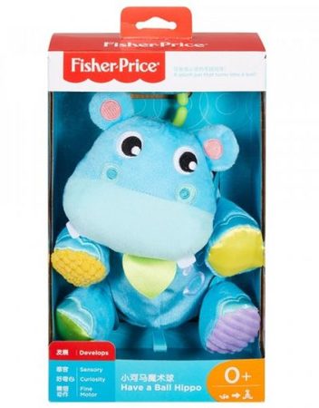 FISHER PRICE NEWBORN PLUSH Плюшен хипопотам 2в1 GFC35