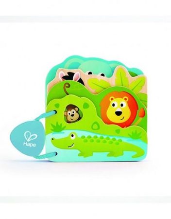 HAPE Бебешка книжка с диви животни H0047