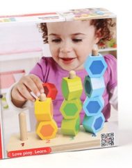 HAPE Разноцветни дървени форми за нанизване H0504