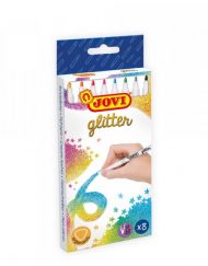 Jovi Флумастери 8 цвята GLITTER J1608