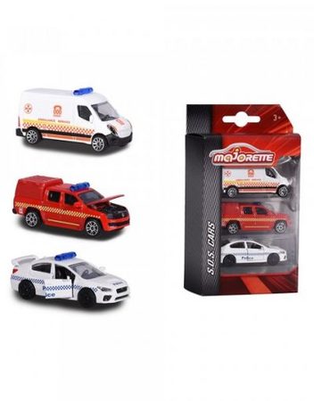 MAJORETTE Комплект колички 3 бр. SOS 212057261037