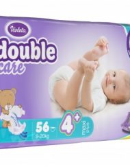 VIOLETA Бебешки пелени + мокри кърпички размер 4+ 9-20 кг. 56 бр. DOUBLE CARE 77715