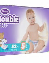 VIOLETA Бебешки пелени + мокри кърпички размер 5 11-25 кг. 52 бр. DOUBLE CARE 77715