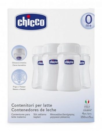 CHICCO N0115 Контейнери за съхранение на кърма 4 бр.