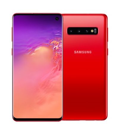 Smartphone, Samsung GALAXY S10, 6.1'', Arm Octa (2.7G), 8GB RAM, 128GB Storage, Android 9, Red (SM-G973FZRDBGL)