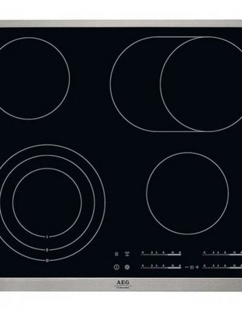 Стъклокерамичен плот за вграждане, AEG HK365407XB, 4 зони