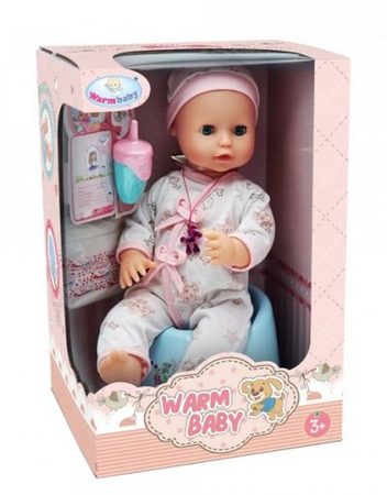 WARM BABY Пишкаща кукла-бебе с музикално гърне WZJ026D-2