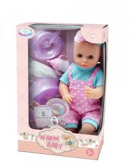 WARM BABY Пишкаща кукла-бебе с пелена и гърне WZJ026B-1/2