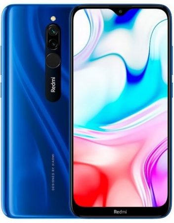 Smartphone, Xiaomi Redmi 8, DualSIM, 6.22'', Arm Octa (2.0G), 4GB RAM, 64GB Storage, Android 9, Sapphire Blue (MZB8417EU)