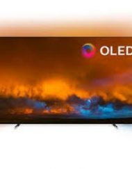 TV LED, Philips 55'', 55OLED804/12, OLED, Smart, Android TV 3-sided Ambilight, 5000PPI, HDR 10+, WiFi, UHD 4K