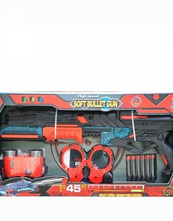 OCIE RED GUNS Игрален комплект с автомат, бинокъл и белезници FJ919