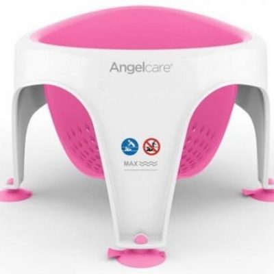 ANGELCARE Мека седалка за баня 6+ мес. Розова