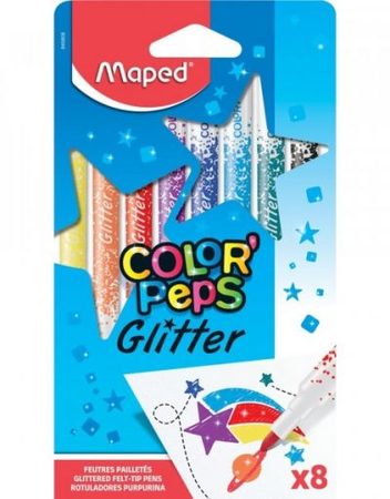 Арго Maped Флумастери Color Peps Glitter 8 цвята 9845808