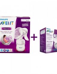 AVENT SCF330/20 Ръчна помпа за кърма COMFORT + /подарък/ 24 бр. еднократни подплънки