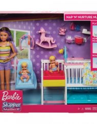 BARBIE Комплект за игра с кукла детегледачка FAMILY BABYSITTERS GFL38