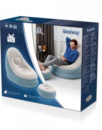 BESTWAY Надуваемо кресло COMFORT 75053