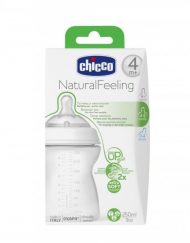 CHICCO Шише силикон 250 мл. 4+ NATURAL FEELING