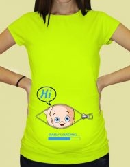 Дамска тениска с щампа за бременни - 51