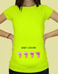 Дамска тениска с щампа за бременни - 53