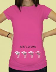Дамска тениска с щампа за бременни - 64