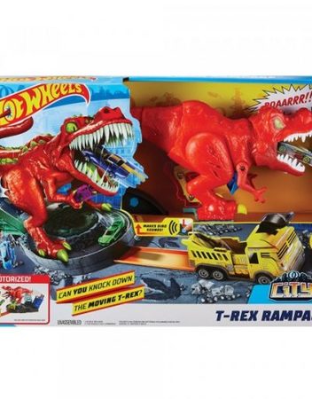 HOT WHEELS CORE CITY Игрален комплект "ПОБЕДИ СВИРЕПИЯТ T-REX" GFH88