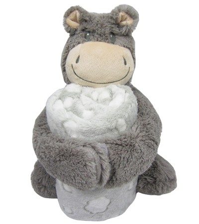 Kikkaboo Сет играчка с одеяло Hippo