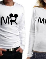 Комплект блузи за влюбени - MR & MRS